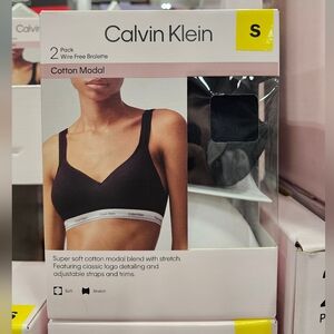 Calvin Klein Women’s Balance Wirefree Bra, 2-pack SIZE S
